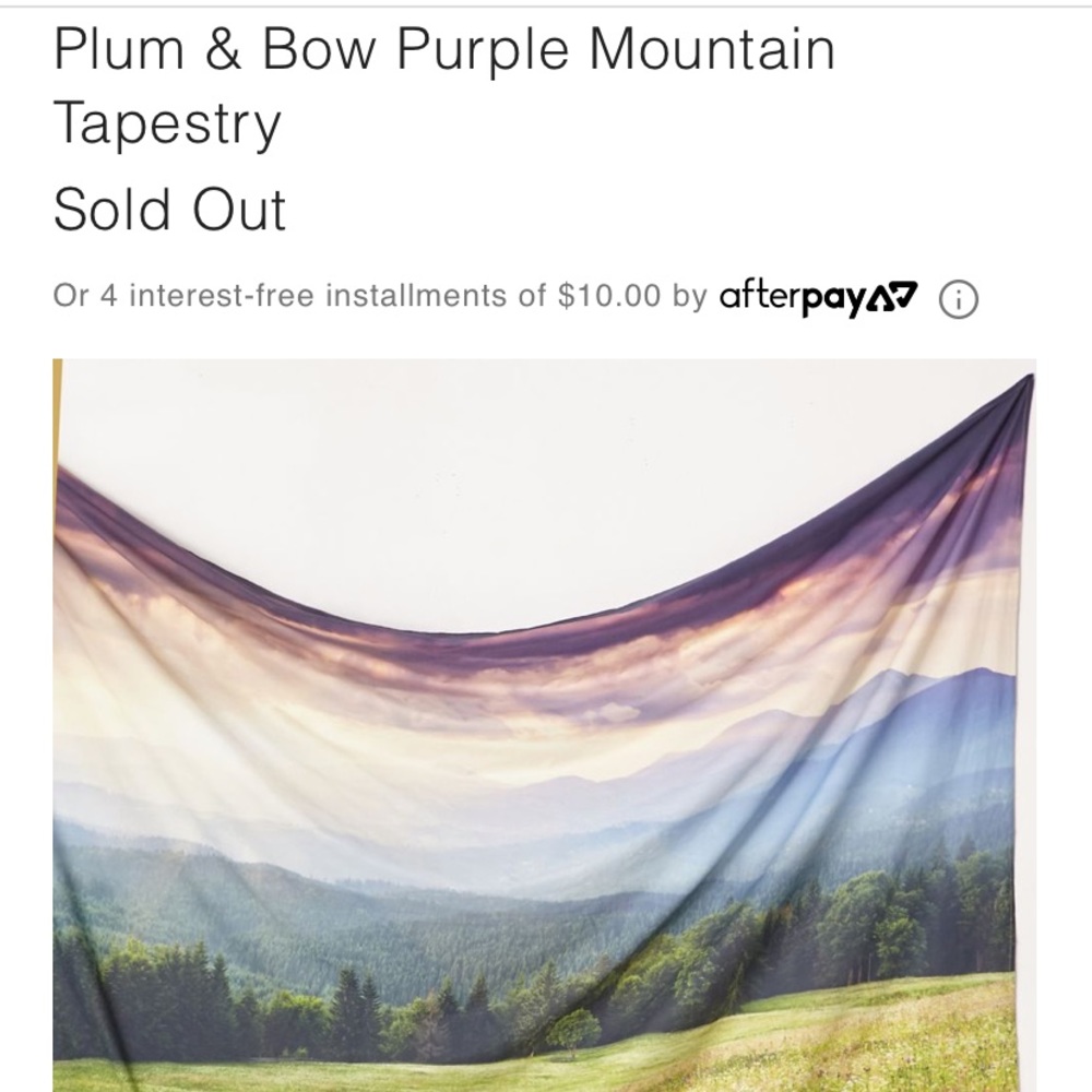 Plum & Bow Purple Mountain Tapestry